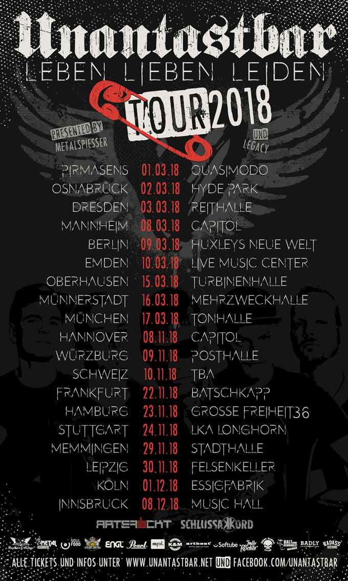 unantastbar leben lieben leiden tour 2018