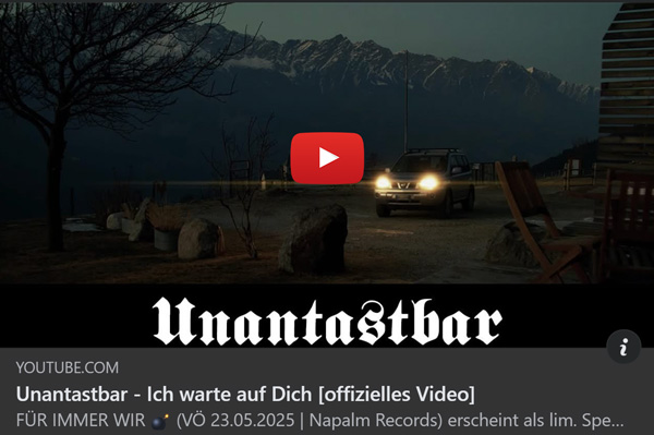 Unantastbar Single Ich warte auf Dich