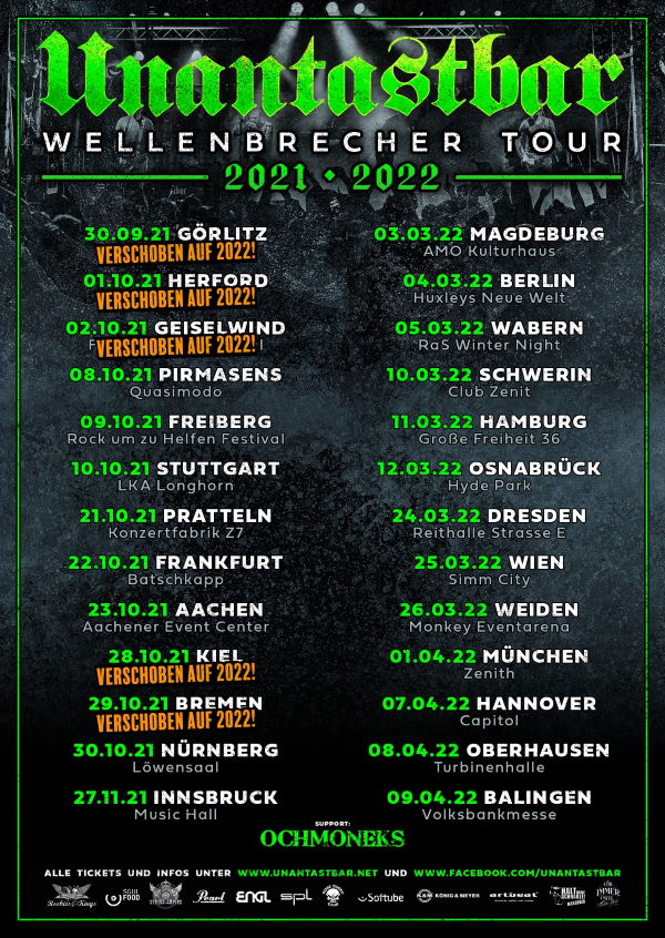 Unantastbar Wellenbrecher Tour 2021-22