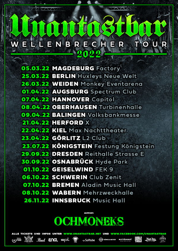 Unantastbar Wellenbrecher Tourflyer 2022